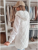 Dámská přechodná prošívaná vesta GLITTI bílá FashionStreet TY4805