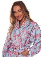 Dlouhý dámský župan L&L 2216 Fida S-2XL Dlouhý dámský župan L&L 2216 Fida S-2XL