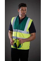 Yoko HVW 100 Hi-Vis bezpečnostní vesta 79.W100 black Yoko HVW 100 Hi-Vis bezpečnostní vesta 79.W100 black