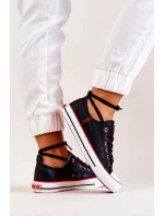 Kožené tenisky BIG STAR JJ274129 Černé