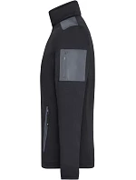 Daiber JN 591 Pánská pletená fleecová bunda 02.0591 black/carbon