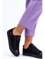 Dámské nízké Materiál tenisky Big Star KK274009 Černá