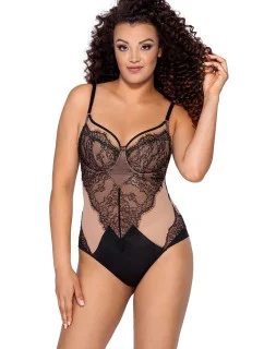 Dámské body BD-021 Černá s tělovou - Ava