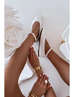 Dámské baleríny 21-42 Janelor bílé - Diamantique