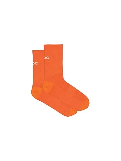 Cyklistické ponožky POC Cadence Road Socks, oranžové
