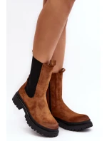 Dámské boty sztyblety na zip Camel Samil