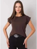 Tričko RV TS 4833.24P tmavě hnědé