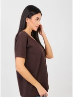 Tričko RV TS A1094.45 tmavě hnědé