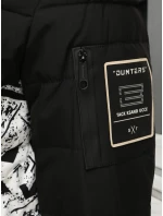 Pánská prošívaná zimní bunda s kapucí černá FashionStreet TX5131