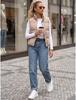 Dámské baggy džíny s páskem, modré, FashionStreet UY3123 Dámské baggy džíny s páskem, modré, FashionStreet UY3123
