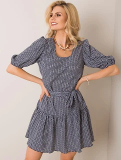 Šaty LK SK 508151.34P tmavě modrá a červená