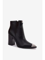 Boty na podpatku model 217180 Step in style Boty na podpatku model 217180 Step in style