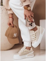 Dámské sportovní tenisky na platformě KICKON beige FashionStreet ZY0648 Dámské sportovní tenisky na platformě KICKON beige FashionStreet ZY0648