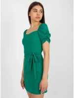 LK SK 508684 šaty.21X tmavě zelená