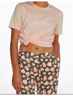 Dámské pyžamové tričko - QS6105E FAL - meruňková - Calvin Klein