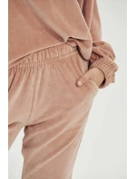 Dámská tepláková souprava Belle 3023 01 Hnědo béžová - Taro Dámská tepláková souprava Belle 3023 01 Hnědo béžová - Taro