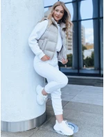 Dámská prošívaná vesta WILLOW béžová FashionStreet TY3795