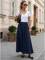 CISTAL bavlněná maxi sukně námořnická modrá FashionStreet CY0451