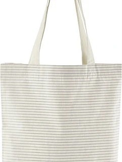 Westford Mill W 251 Nákupní taška pruhovaná z bio bavlny 50.0251 grey stripe