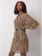 Šaty DHJ SK 13875 2.12P černá a béžová