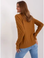 Dámský svetr AT SW 2326.37X Světle hnědá - FPrice