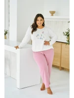 3470 DÁMSKÉ DLOUHÉ PYŽAMO MONICA 2XL-4XL 3470 DÁMSKÉ DLOUHÉ PYŽAMO MONICA 2XL-4XL