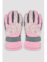 Noviti RN055 Dívčí lyžařské rukavice Leaves