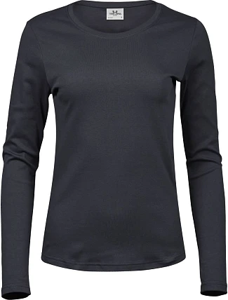 Tee Jays TJ 590 Dámské tričko Interlock s dlouhým rukávem 18.0590 dark grey Tee Jays TJ 590 Dámské tričko Interlock s dlouhým rukávem 18.0590 dark grey