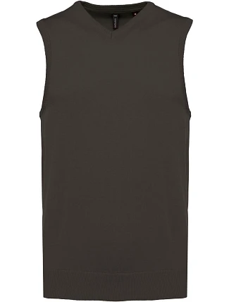 Kariban K 969 Pánská svetrová vesta s výstřihem do V 20.K969 dark grey Kariban K 969 Pánská svetrová vesta s výstřihem do V 20.K969 dark grey