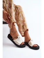 Kožené dámské žabky Zazoo 2659/005 stříbrné Kožené dámské žabky Zazoo 2659/005 stříbrné