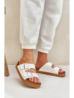 Klasické dámské pantofle Big Star – bílé