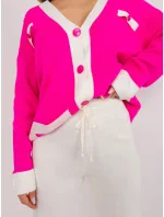 Dámský úpletový set BA KMPL 3017.76P Ecru s neon růžovou - FPrice Dámský úpletový set BA KMPL 3017.76P Ecru s neon růžovou - FPrice