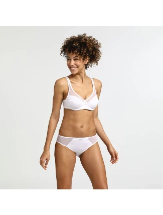 Dámské kalhotky z bio bavlny DIM GENEROUS COTTON BIO SLIP - DIM - bílá Dámské kalhotky z bio bavlny DIM GENEROUS COTTON BIO SLIP - DIM - bílá