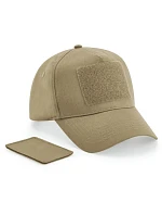 Beechfield B 638 5 panelová čepice s nášivkou 53.0638 desert sand