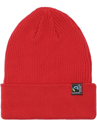 Neutral O 93056 Pletená bio fairtrade čepice 77.9356 red