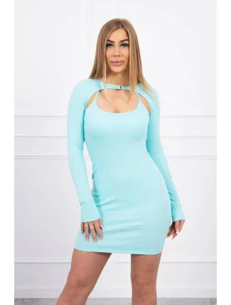 Mentolové pruhované šaty na míru Mentolové pruhované šaty na míru