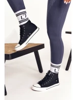 Dámské Vysoké Tenisky Big Star DD274330 černé Dámské Vysoké Tenisky Big Star DD274330 černé