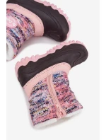 Dívčí sněhule na zip Lee Cooper – růžové