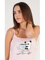 Dámská noční košile na ramínka Coffee Dámská noční košile na ramínka Coffee