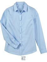 NEOBLU Blaise Women Mikro keprová halenka s dlouhým rukávem 24.3183 soft blue NEOBLU Blaise Women Mikro keprová halenka s dlouhým rukávem 24.3183 soft blue
