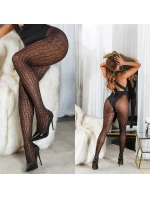 Punčochové kalhoty s geometrickým vzorem SH5015 - InStylefashion Punčochové kalhoty s geometrickým vzorem SH5015 - InStylefashion