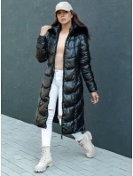 Dámská prošívaná zimní bunda CRYSTAL s kapucí černá FashionStreet TY4502