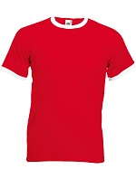 Fruit of the Loom Ringer T Racerback tričko 16.1168 red/white
