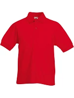 Fruit of the Loom Kids 65/35 Polo Dětské piqué polo 16.3417 red Fruit of the Loom Kids 65/35 Polo Dětské piqué polo 16.3417 red