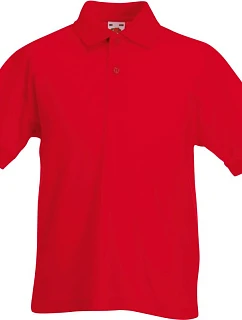 Fruit of the Loom Kids 65/35 Polo Dětské piqué polo 16.3417 red