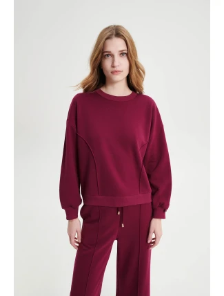 Vamp - Jednobarevná mikina s dlouhým rukávem 19377 - Vamp Vamp - Jednobarevná mikina s dlouhým rukávem 19377 - Vamp