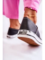 Dámské Tenisky Big Star perforované černé FF274024 Dámské Tenisky Big Star perforované černé FF274024