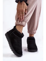 Dámské semišové nízké boty do sněhu Černe Shelie Dámské semišové nízké boty do sněhu Černe Shelie