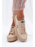 Dámské tenisky s pletením Lee Cooper LCW-25-44-3215 Béžové