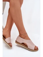 Dámské kožené sandály Artiker 46C1018 Světle růžové